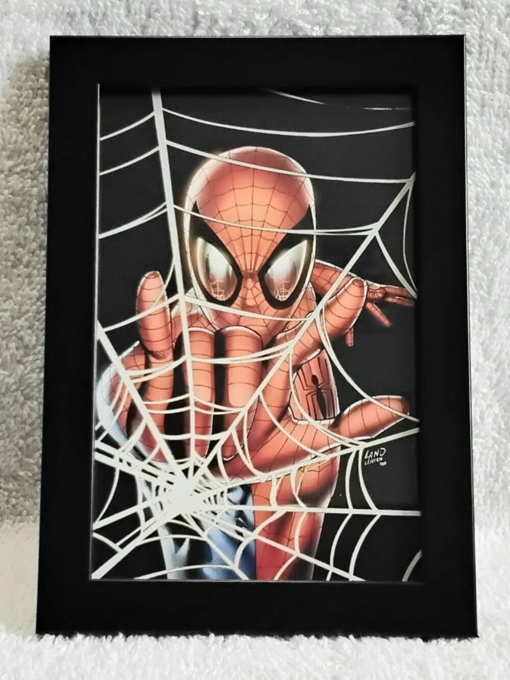 3/$25 4" x 6" Framed Spider-Man Web Slinger Custom Pic!!